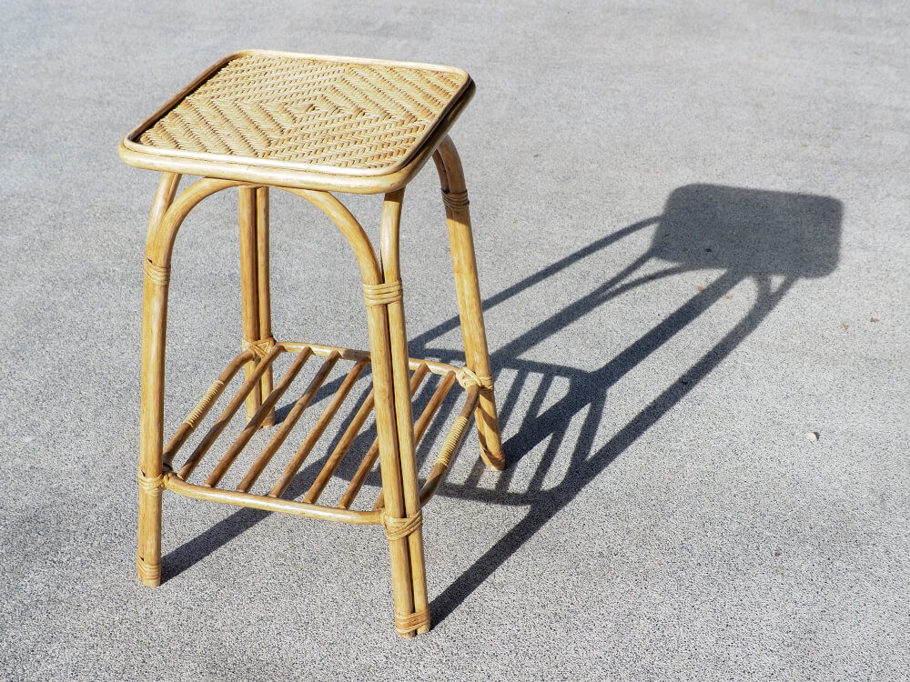 โต๊ะข้าง หวายแท้ PISAMAI รุ่น ALTO SIDE TABLE ทรง MINIMAL ขนาด 40*40*70 ซม. สีธรรมชาติ_8